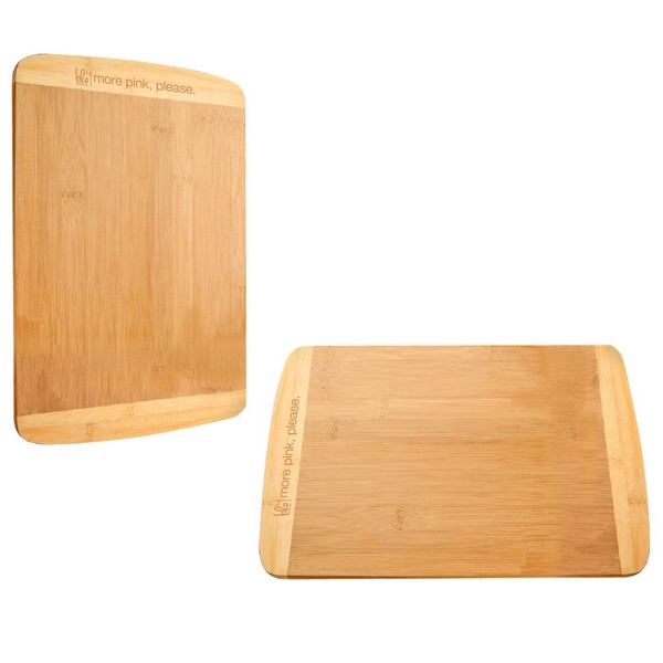 HST70210 Large Two-Tone Bamboo Cutting Board Wi...